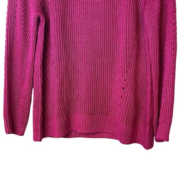 Lauren Ralph Lauren Fuchsia Pink Knit Sweater, Size 1X, NWT! - Picture 2 of 6